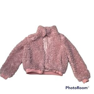 Majorelle faux fur jacket light pink
